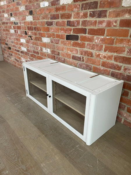 Farlow Glazed 2 Door Base Cabinet - Silver Birch