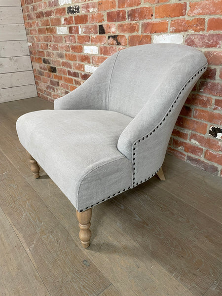 Audrey Chair - Chloe Trellis - Vintage Oak Legs