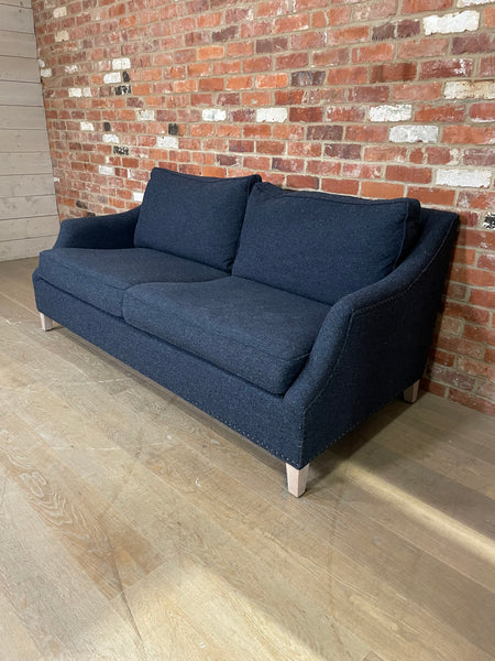 Eva Sofa Large - HARRIS TWEED Bilberry - Pale Oak Legs