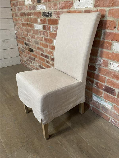 Long Island Dining Chair - Imogen Holkham Sand - Vintage Oak