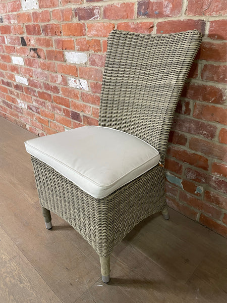 Cayton Dining Chair with Natural Cushion - Hazel 3mm