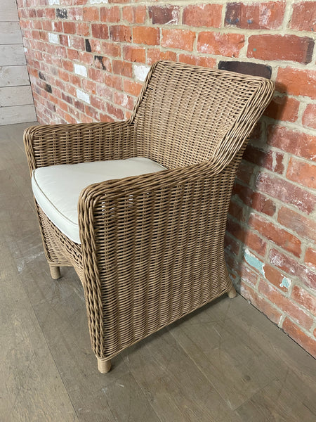 Stanway Carver Chair with Natural Cushion - Honey