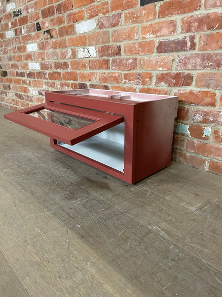 Chichester 690 Glazed Top Box Cabinet - Paprika