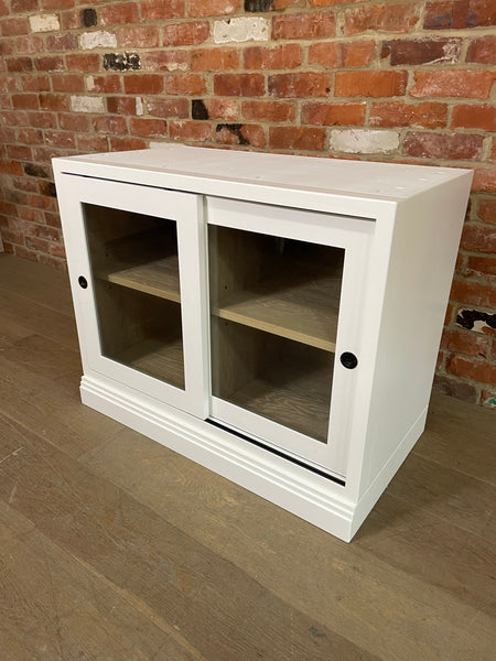 Chawton Single Glazed 2 Door Base Cabinet - Snow