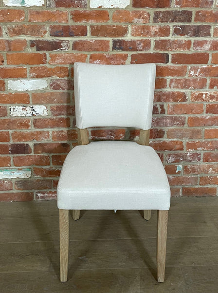 Mowbray Dining Chair - Hugo Pale Oat - Vintage Oak