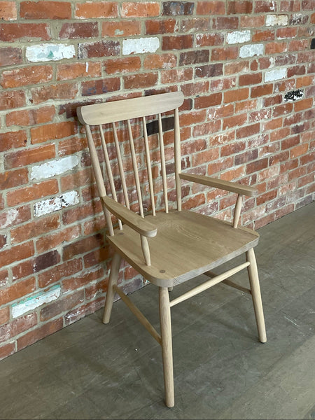 Wardley Carver Chair - Natural Oak Isoguard