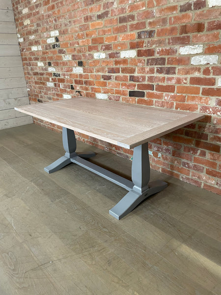 Harrogate 6 Seater Dining Table- Fog