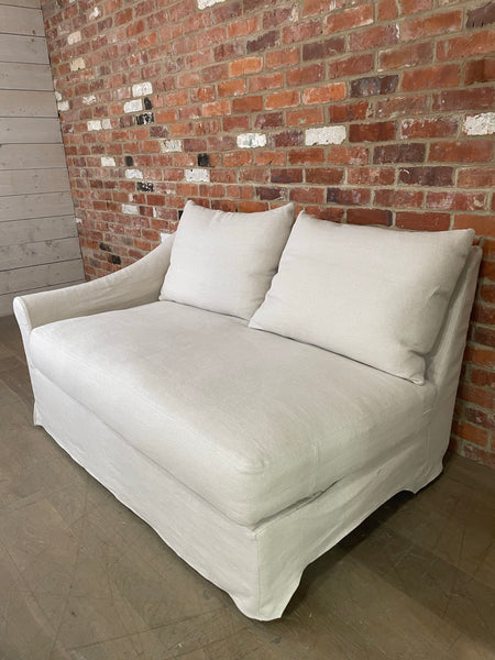 Long Island Left Arm Large Return- Heavyweight Linen Pale Oat COMPONENT