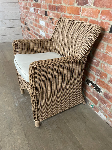 Stanway Carver Chair with Natural Cushion - Honey