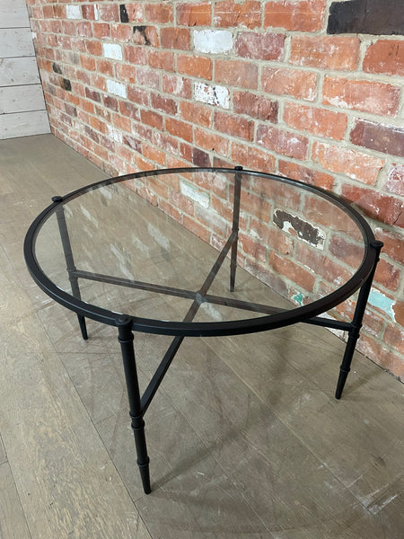 Coniston 75 Low Round Coffee Table - Black Bronze