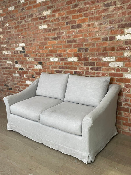 Long Island 2 Seater Sofa - Harry Cloud - Natural Oak Legs Set