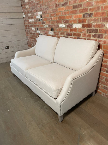 Eva Sofa Large - Hugo Pale Oat - Pale Oak Legs