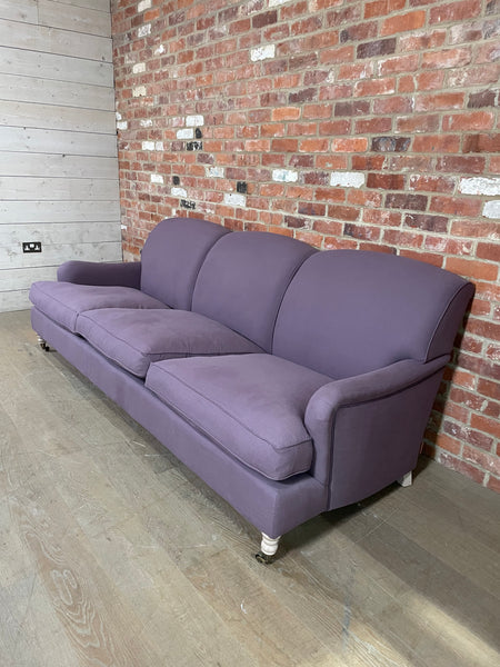 SAMPLE Olivia Sofa Empress - Clara Damson - Pale Oak Legs