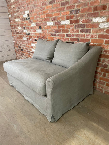 Long Island Feather Left Arm Large Return - Heavyweight Linen Spelt COMPONENT