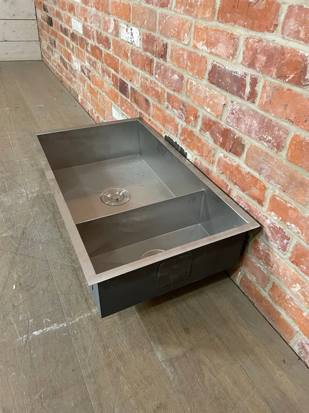 Neptune Contemporary Large Stainless Steel Sink- No Wastes