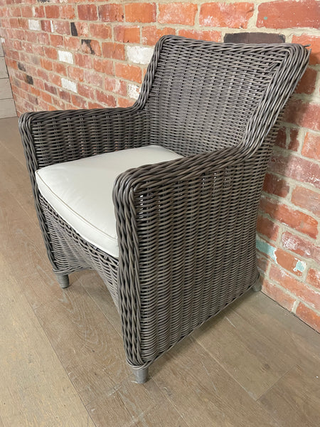 Stanway Carver Chair with Natural Cushion - Reed