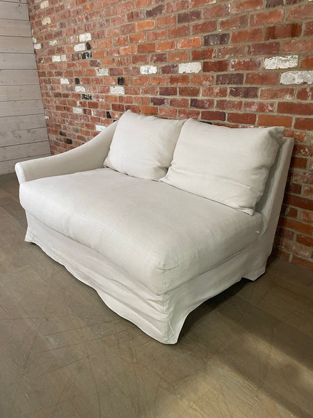 Long Island Right Arm Large Return - Heavyweight Linen Pale Oat Component