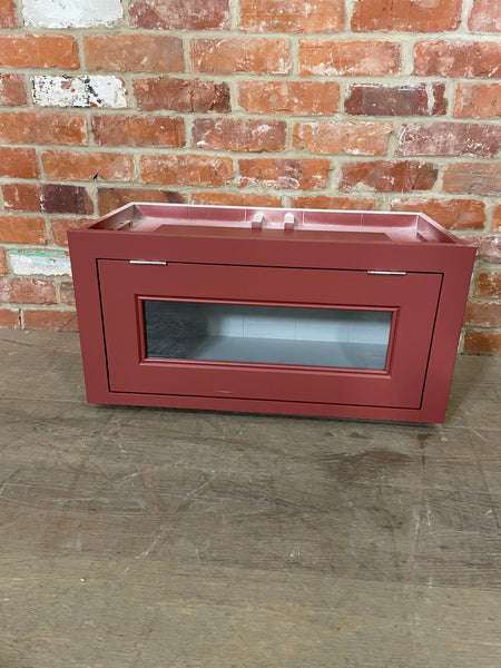 Chichester 690 Glazed Top Box Cabinet - Paprika