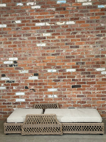 Longmeadow Sunlounger with Natural Woven Cushion