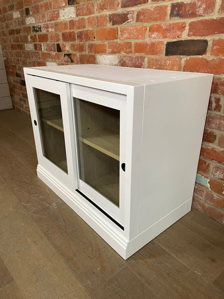 Chawton Single Glazed 2 Door Base Cabinet - Snow