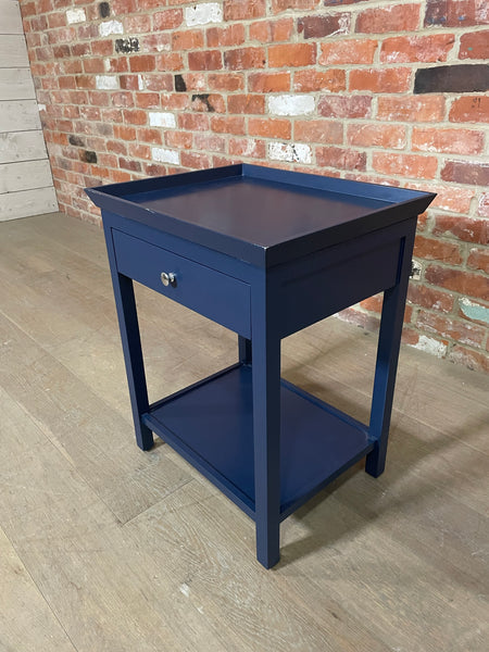 Aldwych 52 Rectangular Tall Side Table - Navy