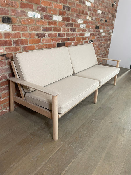 Kew Relaxed Sofa with Cushion Natural Weave