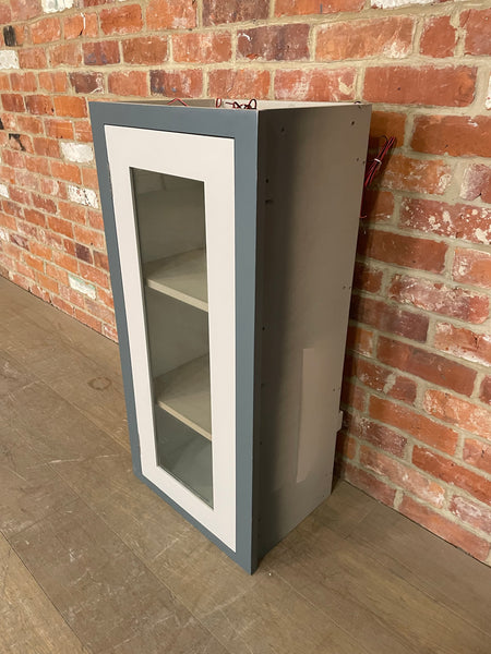 Suffolk 450 Tall 1 Door Glazed Wall Cabinet -Right- Shell Door & Smoke Frame