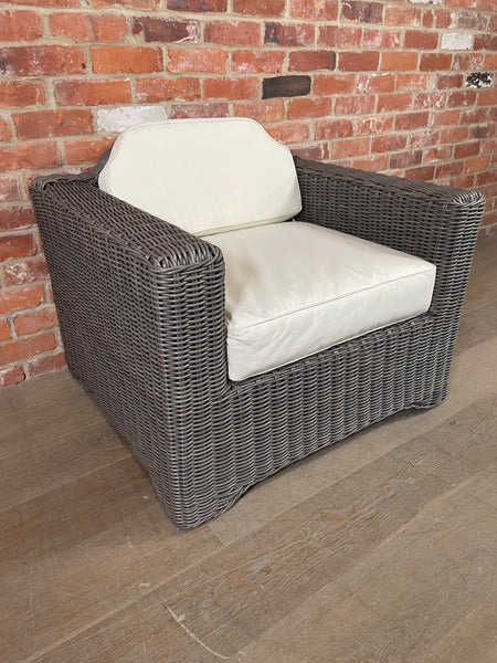 Tresco Armchair with Natural Cushions - Reed