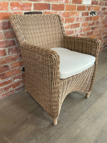 Stanway Carver Chair with Natural Cushion - Honey