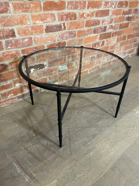 Coniston 75 Low Round Coffee Table - Black Bronze