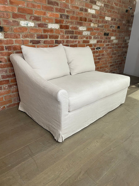 Long Island Left Arm Large Return- Heavyweight Linen Pale Oat COMPONENT