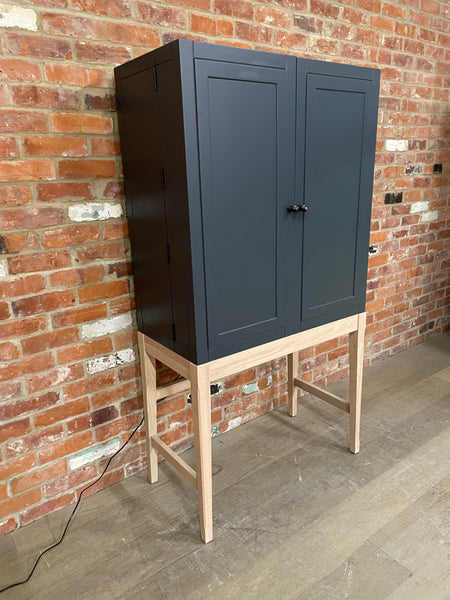 Ardingly Cabinet in Charcoal with Mirror & Lights