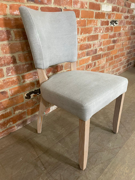 Mowbray Dining Chair - Chloe Ash - Natural Oak Legs