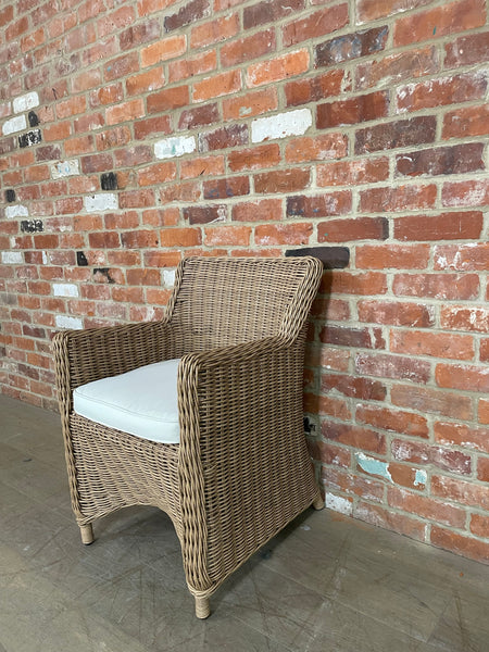 Stanway Carver Chair with Natural Cushion - Honey