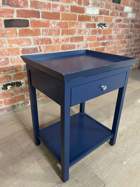 Aldwych 52 Rectangular Tall Side Table - Navy