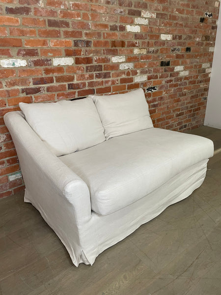 Long Island Right Arm Large Return - Heavyweight Linen Pale Oat Component