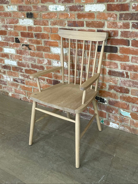 Wardley Carver Chair - Natural Oak Isoguard
