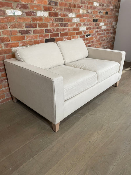 Shoreditch 2 Seater Sofa - Signature Linen Calico - Natural Legs