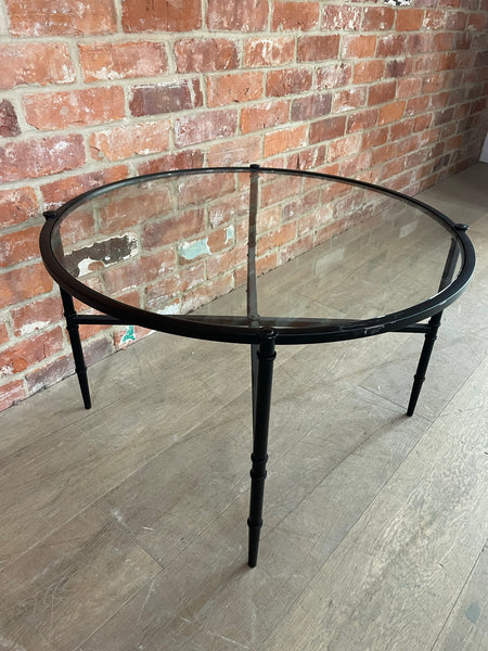 Coniston 75 Low Round Coffee Table - Black Bronze