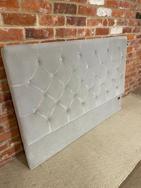 Charlotte Headboard Double - Isla Ermine