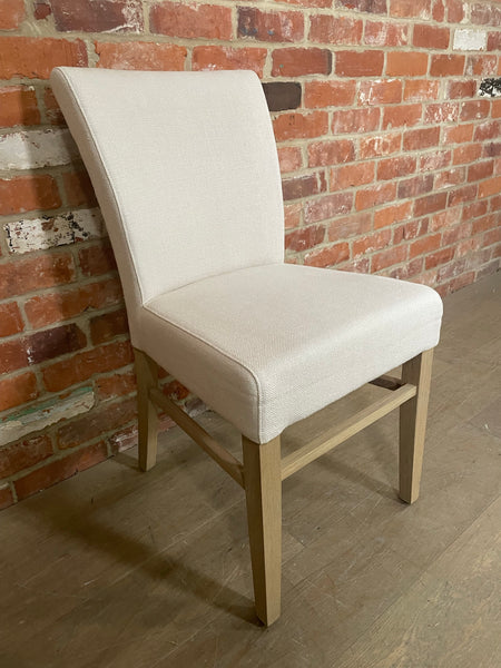 Miller Dining Chair - Hugo Pale Oat - Vintage Oak