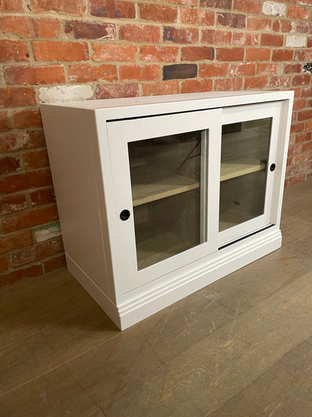 Chawton Single Glazed 2 Door Base Cabinet - Snow