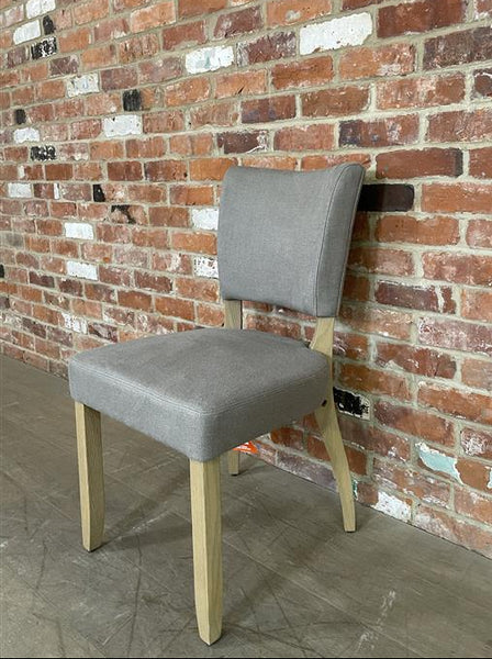 Mowbray Dining Chair - Heavyweight Linen Spelt - Vintage Oak