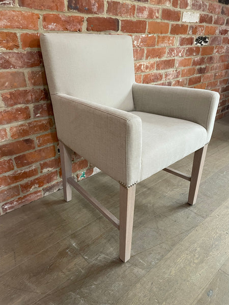 Shoreditch Carver Chair - Linara Natural - Pale Oak