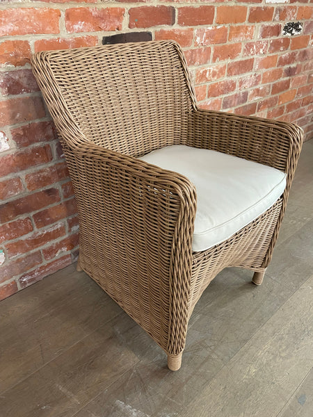 Stanway Carver Chair with Natural Cushion - Honey