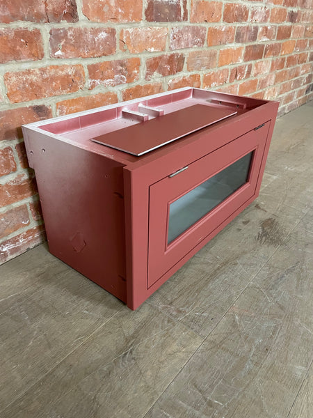 Chichester 690 Glazed Top Box Cabinet - Paprika