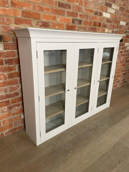 Suffolk 5ft Contemporary Glazed Dresser TOP ONLY- Silver Birch- No Lighting