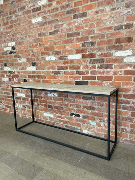 Carter 1600 Rectangular Console Table - Metal & Oak