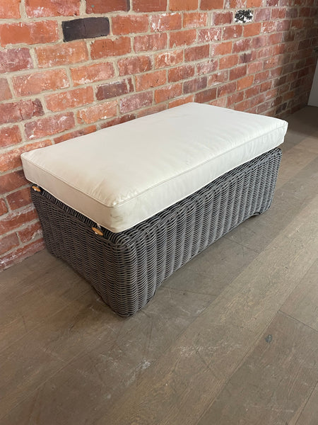 Tresco Run Up Stool with Natural Cushion