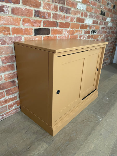 Chawton Single Sideboard With Doors - Mustard